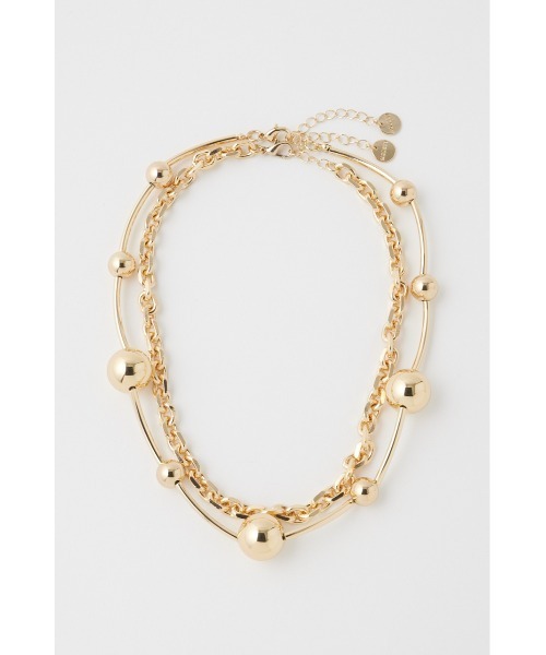 MOUSSY(マウジー)の「CIRCLE DOUBLE ネックレス(ネックレス・レディース・シルバー/ゴールド・FREE)」の3枚目の写真