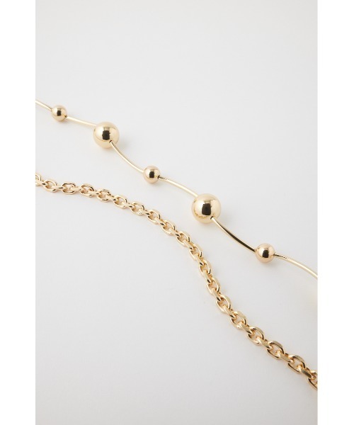 MOUSSY(マウジー)の「CIRCLE DOUBLE ネックレス(ネックレス・レディース・シルバー/ゴールド・FREE)」の6枚目の写真