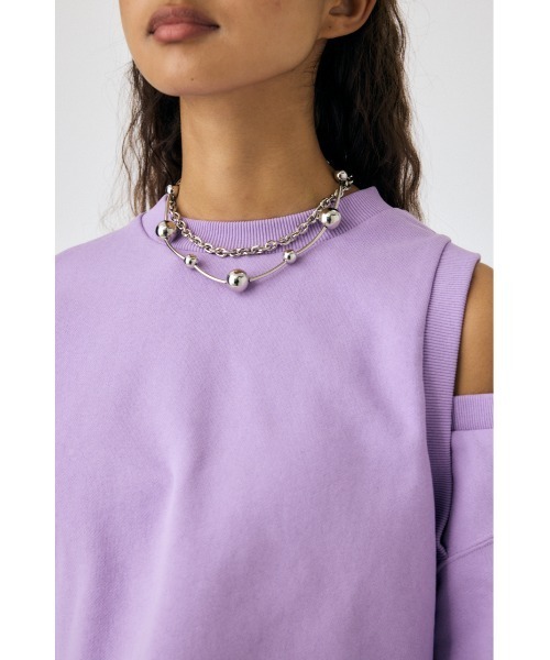 MOUSSY(マウジー)の「CIRCLE DOUBLE ネックレス(ネックレス・レディース・シルバー/ゴールド・FREE)」の8枚目の写真