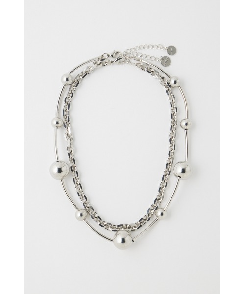 MOUSSY(マウジー)の「CIRCLE DOUBLE ネックレス(ネックレス・レディース・シルバー/ゴールド・FREE)」の9枚目の写真