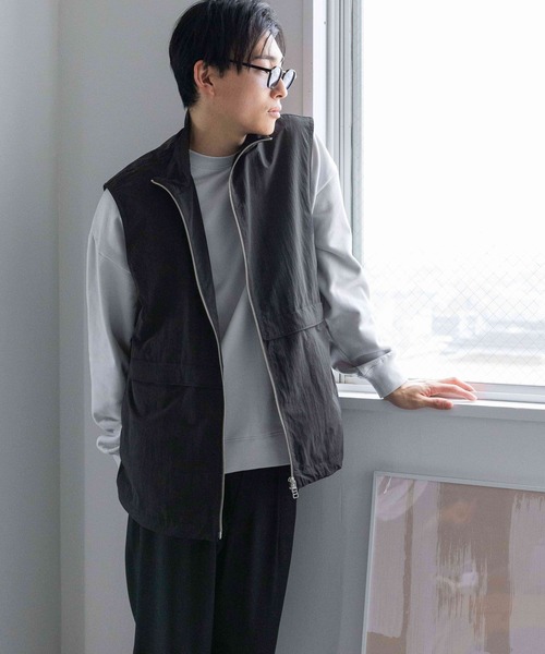 【セール】ナイロンスタンドヨークベスト 986189（ベスト）｜LOWRYS FARM（ローリーズファーム）