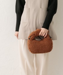 ロベルタガンドルフイ　コート ROBERTA GANDOLFI]イタリア製 カーフスキンコンビかごショルダー