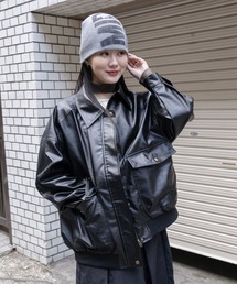 3.3 Field Trip  | 3.3 Field Trip／フェイクレザージャケット  2103082(ブルゾン)