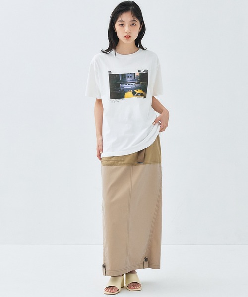 PUBLIC TOKYO(パブリックトウキョウ)の「ワークマキシストレートスカート(スカート・レディース・ベージュ/ブラック・1/2)」の19枚目の写真