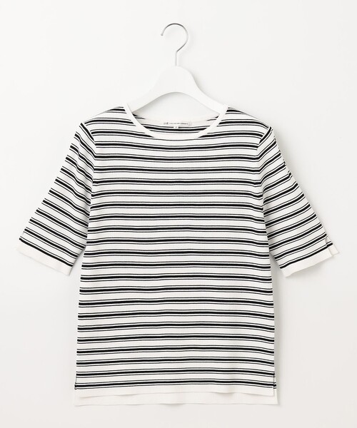 23区(ニジュウサンク)の「【洗える】レーヨンポリエステルストレッチ 5分袖 ニット(ニット/セーター・レディース・ホワイト系/ホワイト系2/ベージュ系/オレンジ系/ブラック系・32)」の22枚目の写真