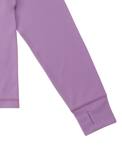 ROXY（ロキシー）の「ROXY/ロキシー キッズ ラッシュガード Tシャツ 長袖 ロンT UVケア TLY241107（ラッシュガード・キッズ・ライラック/ブラック/ホワイト・150cm/140cm/130cm）」の10枚目の写真