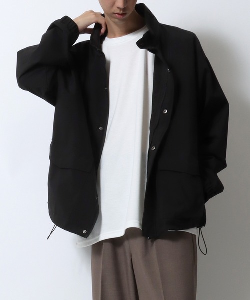 SITRY（シトリー）の「Short Mods Coat/スタンドショートモッズコート ブルゾン トラックジャケット（ブルゾン・メンズ・カーキ/チャコール/ブラック・M/L/LL）」の6枚目の写真