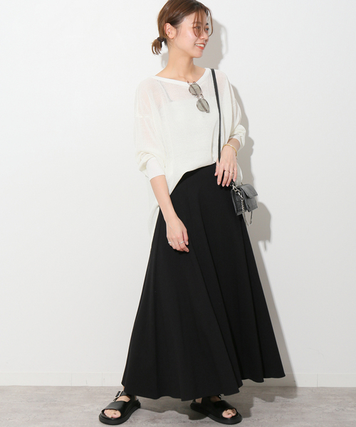 JOURNAL STANDARD relume（ジャーナルスタンダード　レリューム）の「《追加》コットンマーメイドイージースカート（スカート・レディース・ブラック・FREE）」の2枚目の写真