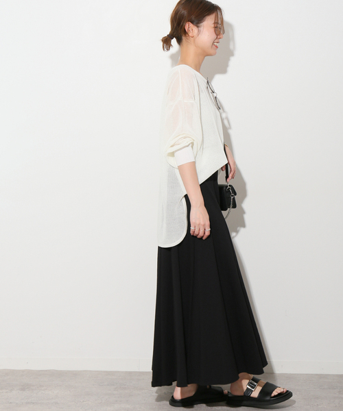 JOURNAL STANDARD relume（ジャーナルスタンダード　レリューム）の「《追加》コットンマーメイドイージースカート（スカート・レディース・ブラック・FREE）」の3枚目の写真