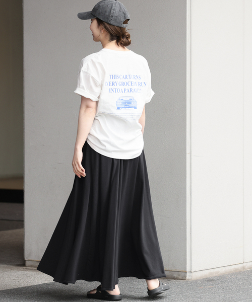 JOURNAL STANDARD relume（ジャーナルスタンダード　レリューム）の「《追加》コットンマーメイドイージースカート（スカート・レディース・ブラック・FREE）」の12枚目の写真