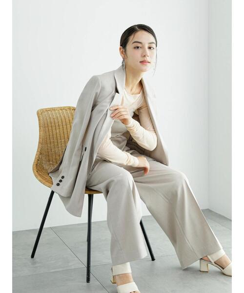 Te chichi(テチチ)の「ロングスリーブシアープルオーバー(Tシャツ/カットソー・レディース・オフホワイト/ピンク/グレー・F)」の19枚目の写真