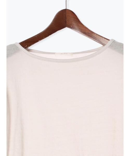 Te chichi(テチチ)の「ロングスリーブシアープルオーバー(Tシャツ/カットソー・レディース・オフホワイト/ピンク/グレー・F)」の8枚目の写真