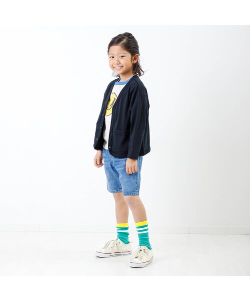 F.O.KIDS(エフオーキッズ)の「ボーダーソックス(ソックス/靴下・キッズ・パープル/オフホワイト/エメラルド・21/18/15 /24)」の5枚目の写真