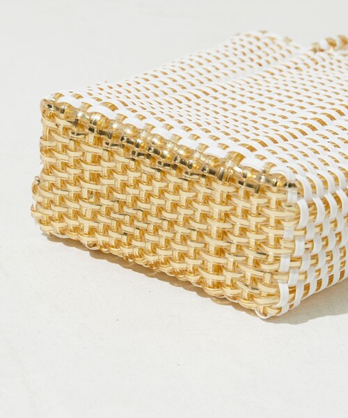 FREAK'S STORE(フリークスストア)の「限定展開 FS チャーム 付き メルカド ラメ バッグ(かごバッグ・レディース・オフホワイト/ブラック/グリーン・ONE SIZE)」の21枚目の写真