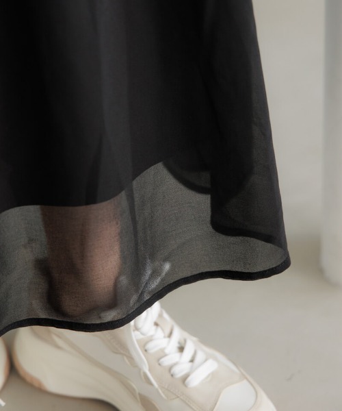 flower（フラワー）の「バレエシフォンワンピース（ワンピース・レディース・アイボリー/ブラック・FREE）」の11枚目の写真