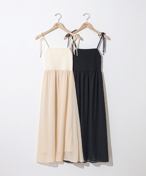 flower（フラワー）の「バレエシフォンワンピース（ワンピース・レディース・アイボリー/ブラック・FREE）」の15枚目の写真