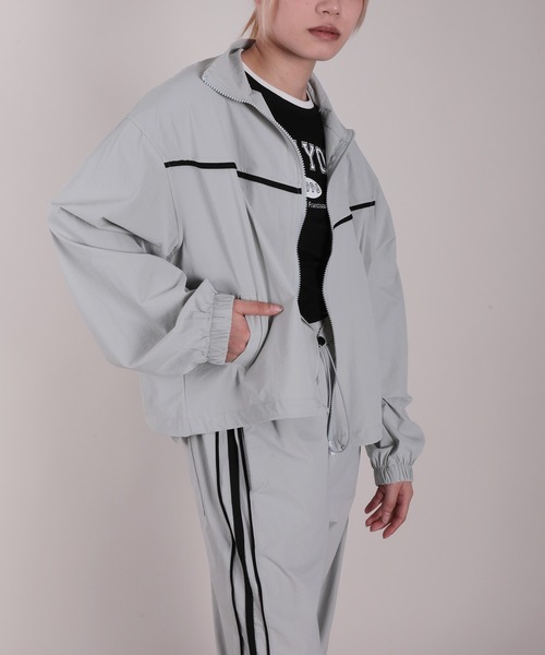 HOOK(フック)の「【HOOK】for girls 薄手ナイロンブルゾン セットアップ可能(ブルゾン・レディース・グレー/ブラック・M/XL/L)」の16枚目の写真