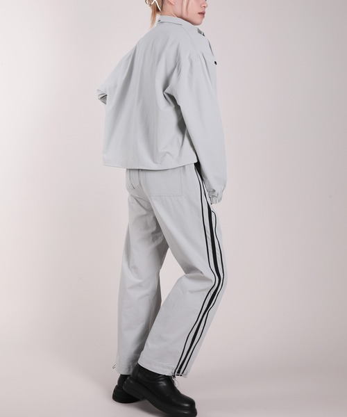 HOOK(フック)の「【HOOK】for girls 薄手ナイロンブルゾン セットアップ可能(ブルゾン・レディース・グレー/ブラック・M/XL/L)」の7枚目の写真
