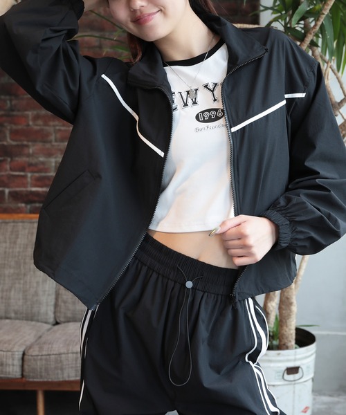 HOOK(フック)の「【HOOK】for girls 薄手ナイロンブルゾン セットアップ可能(ブルゾン・レディース・グレー/ブラック・M/XL/L)」の20枚目の写真