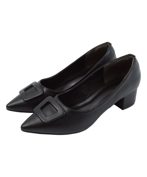UR'S（ユアーズ）の「撥水・抗菌防臭バックルデザインパンプス（パンプス・レディース・ブラック/ブラウン/ベージュ・S/M/L/LL）」の7枚目の写真