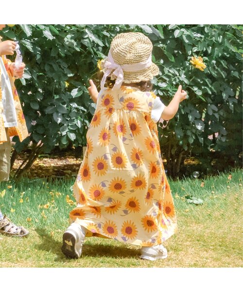 ワンピース？サンドレス？ p.premier（ピードットプルミエ）の「ひまわりサンドレス