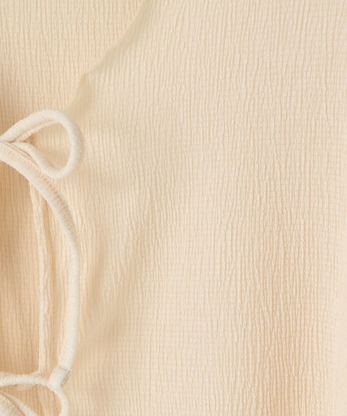 LOWRYS FARM（ローリーズファーム）の「オーシャンパシフィック／ラッシュヨウリュウリボン　108712（ラッシュガード・レディース・ベージュ/ブラック・FREE）」の11枚目の写真