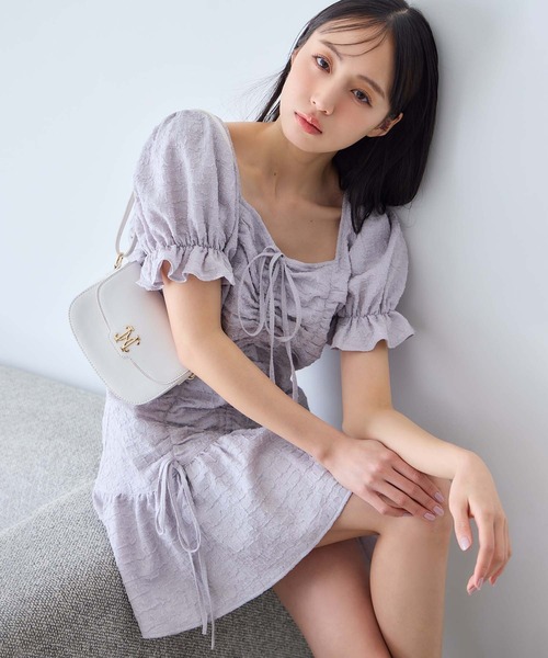 one after another NICE CLAUP(ワンアフターアナザーナイスクラップ)の「ドロストチュニックワンピース(チュニック・レディース・ブラック系その他/ホワイト系その他/サックスブルー・FREE)」の20枚目の写真
