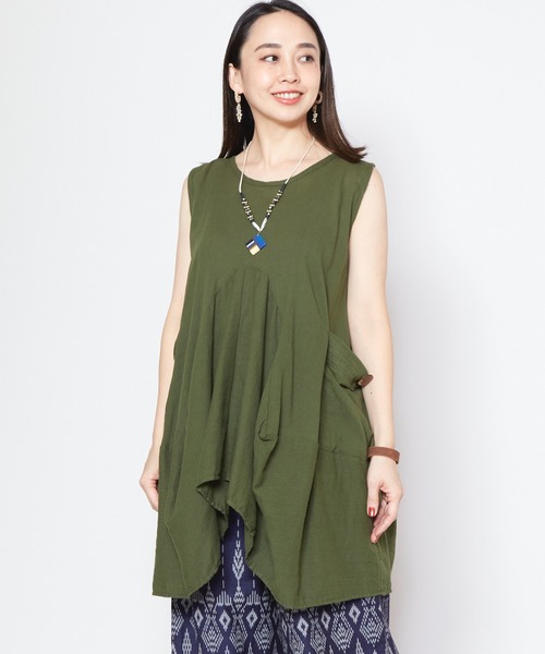 【チャイハネ】クワーモ変形タンクトップ（タンクトップ）｜チャイハネ（チャイハネ）