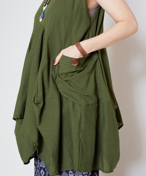 【チャイハネ】クワーモ変形タンクトップ（タンクトップ）｜チャイハネ（チャイハネ）