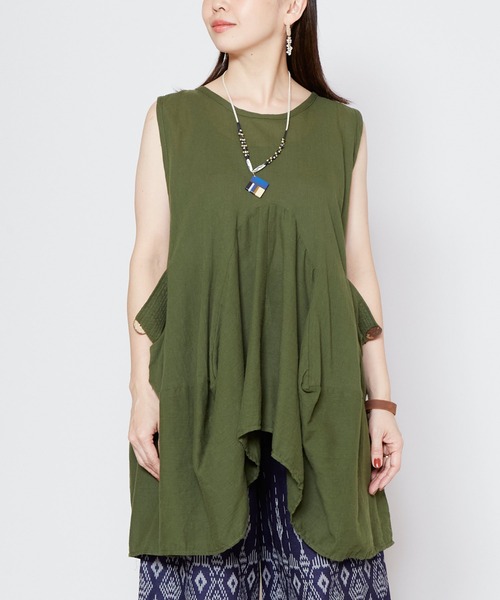 【チャイハネ】クワーモ変形タンクトップ（タンクトップ）｜チャイハネ（チャイハネ）