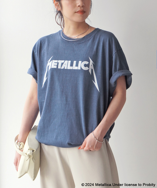 GOOD ROCK SPEED（グッドロックスピード）の「【GOOD ROCK SPEED / グッドロックスピード】METALLICA Logo T-sh（Tシャツ/カットソー・レディース・ネイビー/ブラック系その他・FREE）」の2枚目の写真