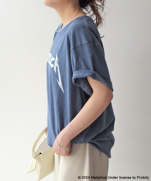 GOOD ROCK SPEED（グッドロックスピード）の「【GOOD ROCK SPEED / グッドロックスピード】METALLICA Logo T-sh（Tシャツ/カットソー・レディース・ネイビー/ブラック系その他・FREE）」の17枚目の写真