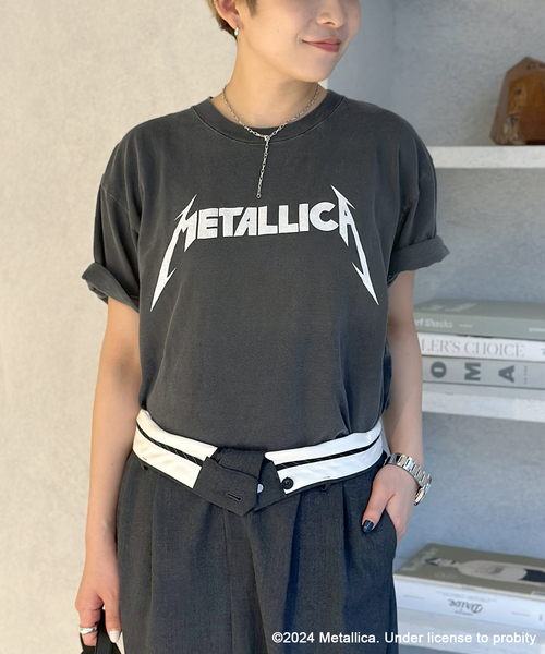 GOOD ROCK SPEED（グッドロックスピード）の「【GOOD ROCK SPEED / グッドロックスピード】METALLICA Logo T-sh（Tシャツ/カットソー・レディース・ネイビー/ブラック系その他・FREE）」の9枚目の写真
