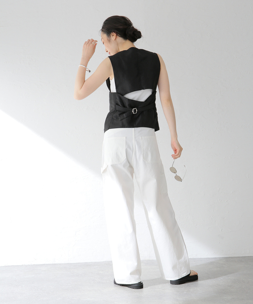 plage（プラージュ）の「NEPLA./ネプラ BACK SLIT ベスト（ベスト・レディース・ブラック・FREE）」の6枚目の写真