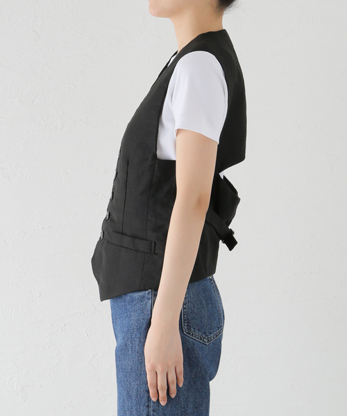 plage（プラージュ）の「NEPLA./ネプラ BACK SLIT ベスト（ベスト・レディース・ブラック・FREE）」の8枚目の写真