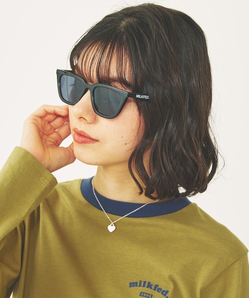 MILKFED.（ミルクフェド）の「POINTED FRAME SUNGLASSES（サングラス・レディース・ブラック/ブラウン・ONE SIZE）」の11枚目の写真