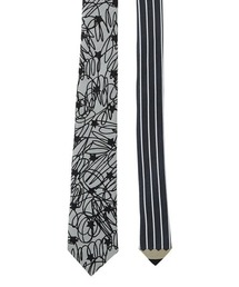 giraffe | 【 ネクタイ専門店 giraffe 】 ドローイングタイ BLACK　シルクネクタイ 日本製(ネクタイ)