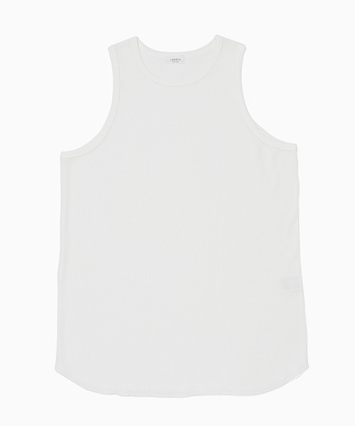 JUNRED（ジュンレッド）の「ルーズワッフルノースリーブ（タンクトップ・メンズ・ブラック/ホワイト・M/L/S）」の14枚目の写真