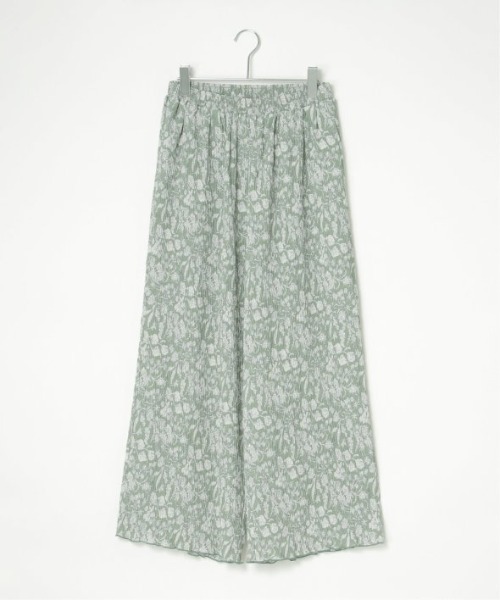 LBC（エルビーシー）の「プリントイージープリーツパンツ（その他パンツ・レディース・オフホワイト/ブラック/グリーン・M）」の19枚目の写真