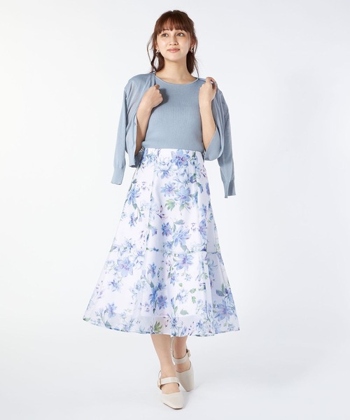 LAISSE PASSE（レッセパッセ）の「Vネックカーディガンアンサンブル（アンサンブル・レディース・ライトブルー/イエロー/アイボリー/スモークピンク・MEDIUM）」の17枚目の写真