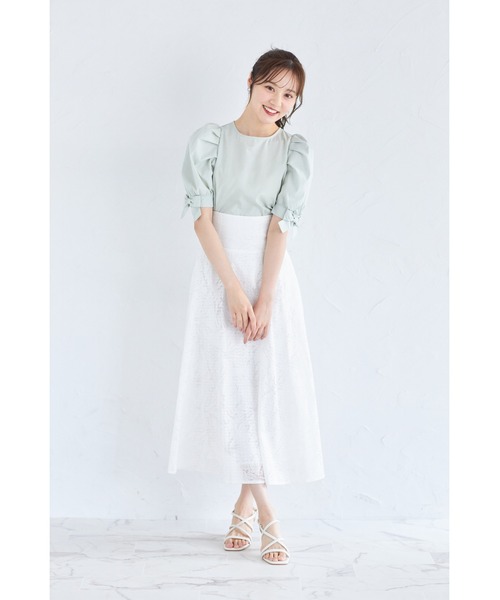 【ルネ】お袖おリボン♡パフスリーブ♡ブラウス 楽天市場】【OUTLET！クーポンで2,192円】 ブラウス 長袖