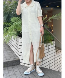 STRATA（エストラータ）の「ニットポロワンピース【低身長・小柄女性】（ワンピース）」