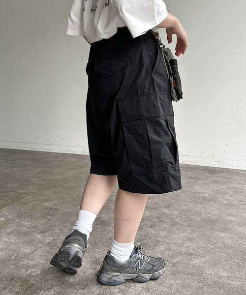 CPCM（シーピーシーエム）の「ツイルカーゴショーツ（カーゴパンツ・レディース・グレー/カーキ/アイボリー/ブラック・FREE）」の17枚目の写真
