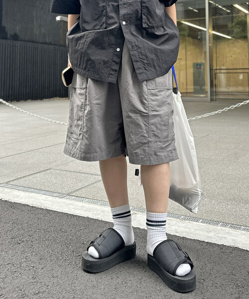 CPCM（シーピーシーエム）の「ツイルカーゴショーツ（カーゴパンツ・レディース・グレー/カーキ/アイボリー/ブラック・FREE）」の20枚目の写真