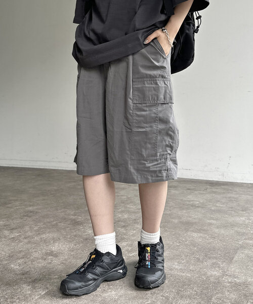 CPCM（シーピーシーエム）の「ツイルカーゴショーツ（カーゴパンツ・レディース・グレー/カーキ/アイボリー/ブラック・FREE）」の22枚目の写真