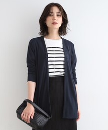 【UVケア／接触冷感／洗える】とろみジャージカーディガン