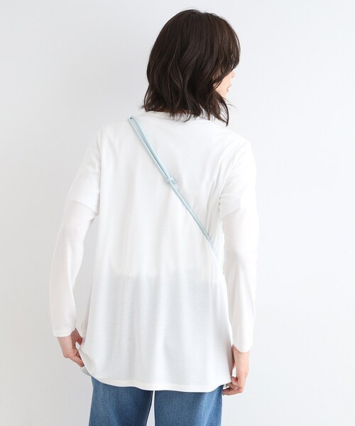 INDIVI（インディヴィ）の「【UVケア／接触冷感／洗える】とろみジャージカーディガン（カーディガン/ボレロ・レディース・ブラック/ホワイト/ネイビー系5/ブラック系5/ライトグレー系5・40/38/05/13/15 /19）」の8枚目の写真