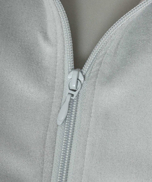 Salong hameu(サロン ハミュー)の「別注 蜂さんワンポイント刺繍 フェイクスエードサイドライントラックジャケット メンズ レディース ユニセックス/ジップアップジャケット(ジャージ・メンズ・ブルー/カーキ/ライトグレー・M/L)」の20枚目の写真