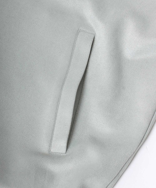 Salong hameu(サロン ハミュー)の「別注 蜂さんワンポイント刺繍 フェイクスエードサイドライントラックジャケット メンズ レディース ユニセックス/ジップアップジャケット(ジャージ・メンズ・ブルー/カーキ/ライトグレー・M/L)」の19枚目の写真