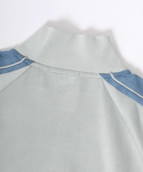 Salong hameu(サロン ハミュー)の「別注 蜂さんワンポイント刺繍 フェイクスエードサイドライントラックジャケット メンズ レディース ユニセックス/ジップアップジャケット(ジャージ・メンズ・ブルー/カーキ/ライトグレー・M/L)」の22枚目の写真